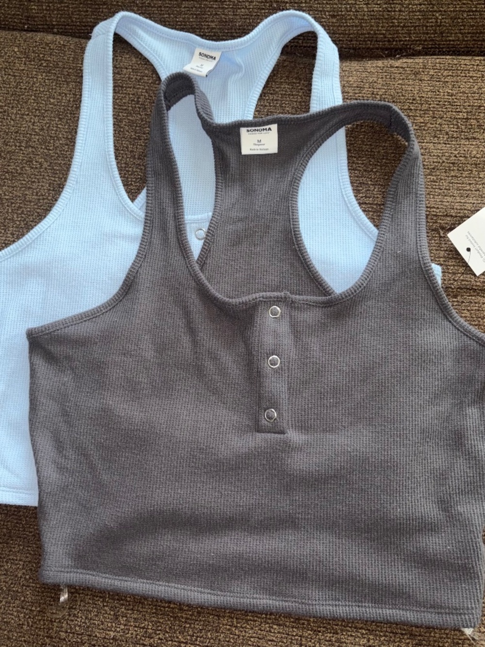 Two crop tank tops soft